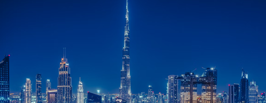 Dubai Skyline with Burj Khalifa